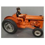 Antique Arcade cast iron Ford 9N tractor- 7"L