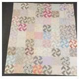 Vintage patchwork quilt- 75" x 67"