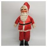 Large vintage Santa Claus doll with painted canvas