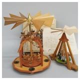 2 vintage Erzgebirger, etc. Christmas pyramids- 1