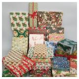 Group over 30 vintage etc. Christmas themed boxes