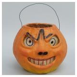 Vintage papier-mache Jack-O-Lantern with