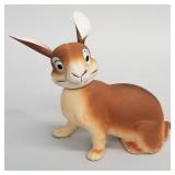 Vintage German composition rabbit candy container
