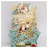Antique German die cut pop up valentine with