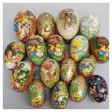 17 vintage, etc. papier-mache Easter egg candy
