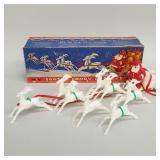 Vintage 'Santa's Candy Express' plastic toy set w/