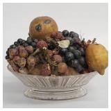 Victorian wax fruit table centerpiece (as seen-