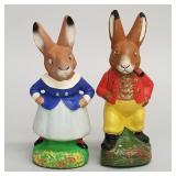 2 vintage U.S. zone German composition Easter