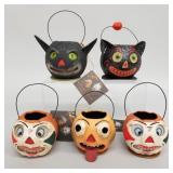 5 Bethany Lowe, etc. Halloween candy containers: