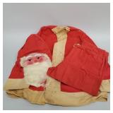 Vintage 3 piece felt Santa costume incl hooded