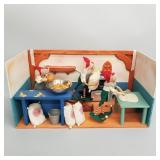 Large vintage mechanical Christmas window display-