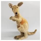 Large vintage Steiff mohair kangaroo with Joey,