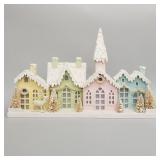 Large unmarked Bethany Lowe Putz style Christmas