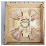 Antique celluloid & silk Valentine greeting card