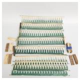 Group vintage metal fencing with mica finish-