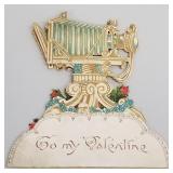 Antique German die-cut pop up camera valentine-