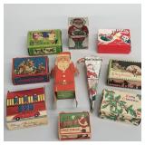 10 vintage, etc. Christmas litho cookie/ candy
