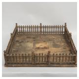 Antique wood fence Christmas tree surround