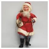 Antique German woodcutter Santa with composition