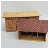2 vintage toy wood stables: Converse & Red Robin