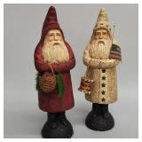 2 antique style composition Belsnickels: Ragon