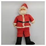 Large vintage Santa doll with hand painted canvas