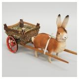 Antique German papier-mache rabbit candy container