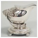 Sheffield silverplated dolphin motif spoon warmer-