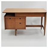 Mid-century writing desk with drawers- 29 3/4"H