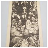 Ross Braught lithograph "Mnemosyne and the Four