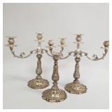 3 Gorham Chantilly weighted sterling silver