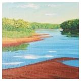 David Morrison acrylic on canvas- Sandbar- late