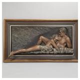 Bill Mack "Forever" couple bonded bronze relief