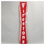 Firestone advertising sign with authentication on