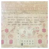 Early Elizabeth Leach sampler- Age 7- 1837