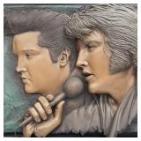 Bill Mack "Elvis, Elvis" bonded bronze relief