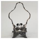 Pairpoint signed silverplate brides basket frame