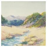 Henrietta Dunn Mears signed watercolor