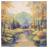 Carolyn Lankford signed oil painting on canvas