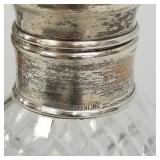 Hawkes cut crystal & sterling silver tantalus-