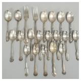 21 pcs sterling silver flatware- 14 toz total-