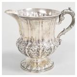 Antique hallmarked English sterling silver creamer