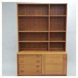 Domino Mobler Denmark teak 2-piece cabinet w/
