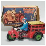 Marx Motorcycle Delivery tin litho wind up with
