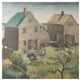 Nellie M. Gerbers, Iowa, signed oil on board-