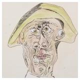 Pablo Picasso signed drawing on paper