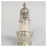 Sterling silver muffineer- 6 toz; marked Ensko