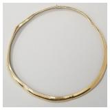 14K gold omega link necklace- 34.7g; 18"L