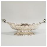 Large 800 silver footed centerpiece bowl