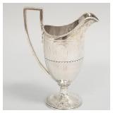 Wm Gale Jr sterling silver cream jug- 10 toz